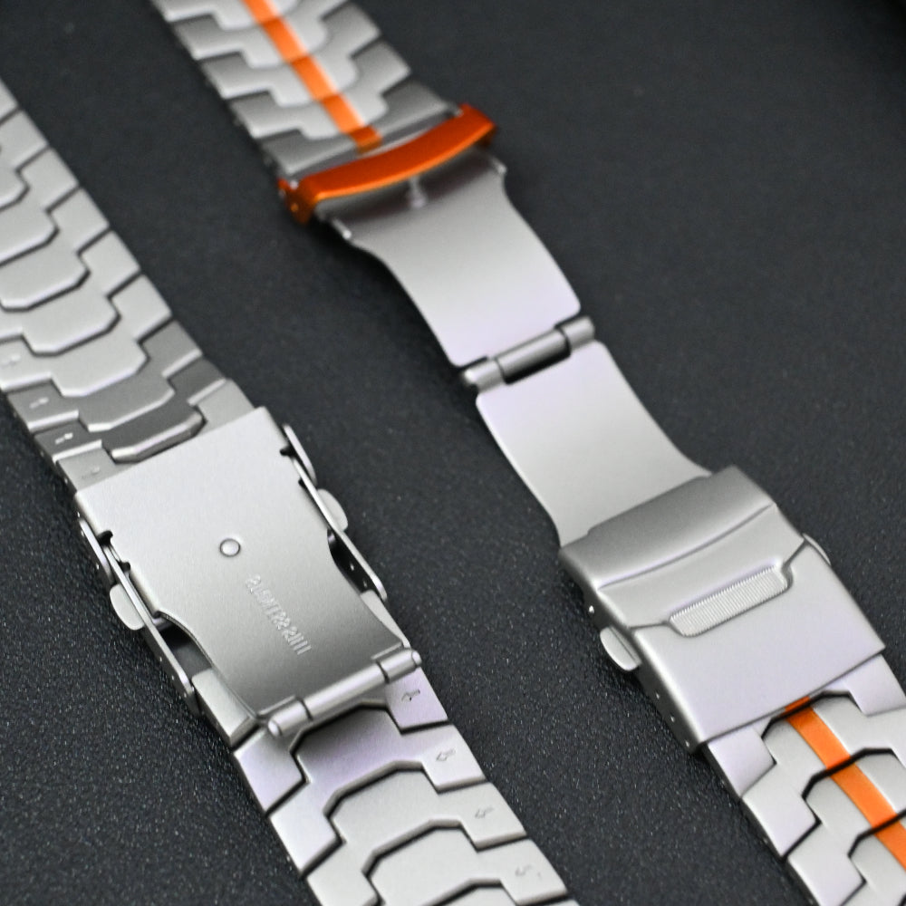 Men's Titanium Smartwatch Band for Apple Watch 49mm 46mm Compatible with Series 4 5 6 7 8 9 10 Ultra 2