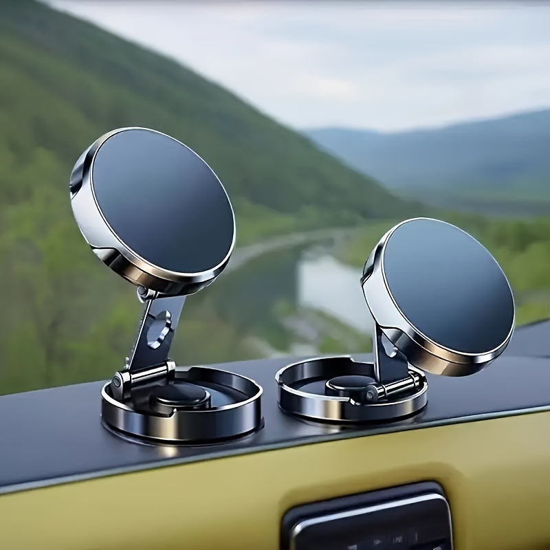 Universal Magnetic Car Phone Holder 360° Rotation Foldable Easy Install