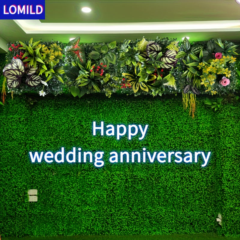 Artificial Green Plants for Outdoor Wall Decoration Wedding Festival Tying