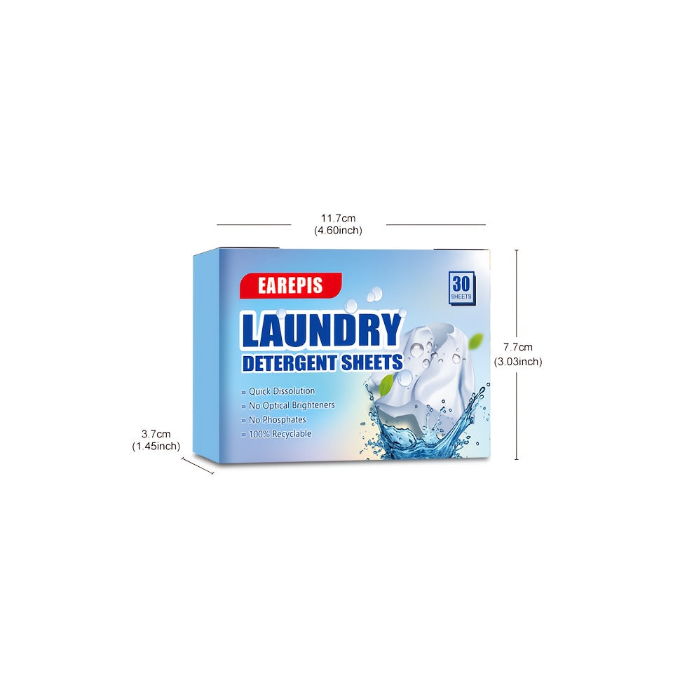Laundry Detergent Sheets with Stain Removal and Fresh Scent for Home RV Travel Lightweight and Portable