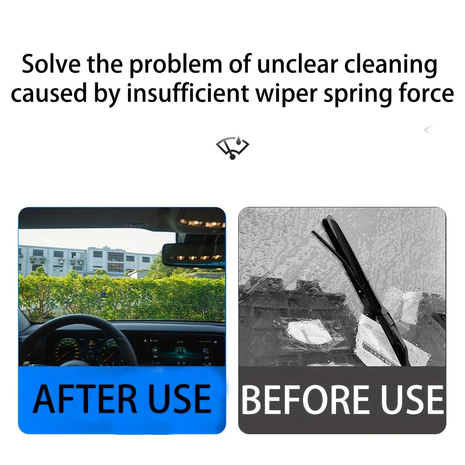 2pcs Car Wiper Arm Pressure Spring Set Assistance Spring for Most Models