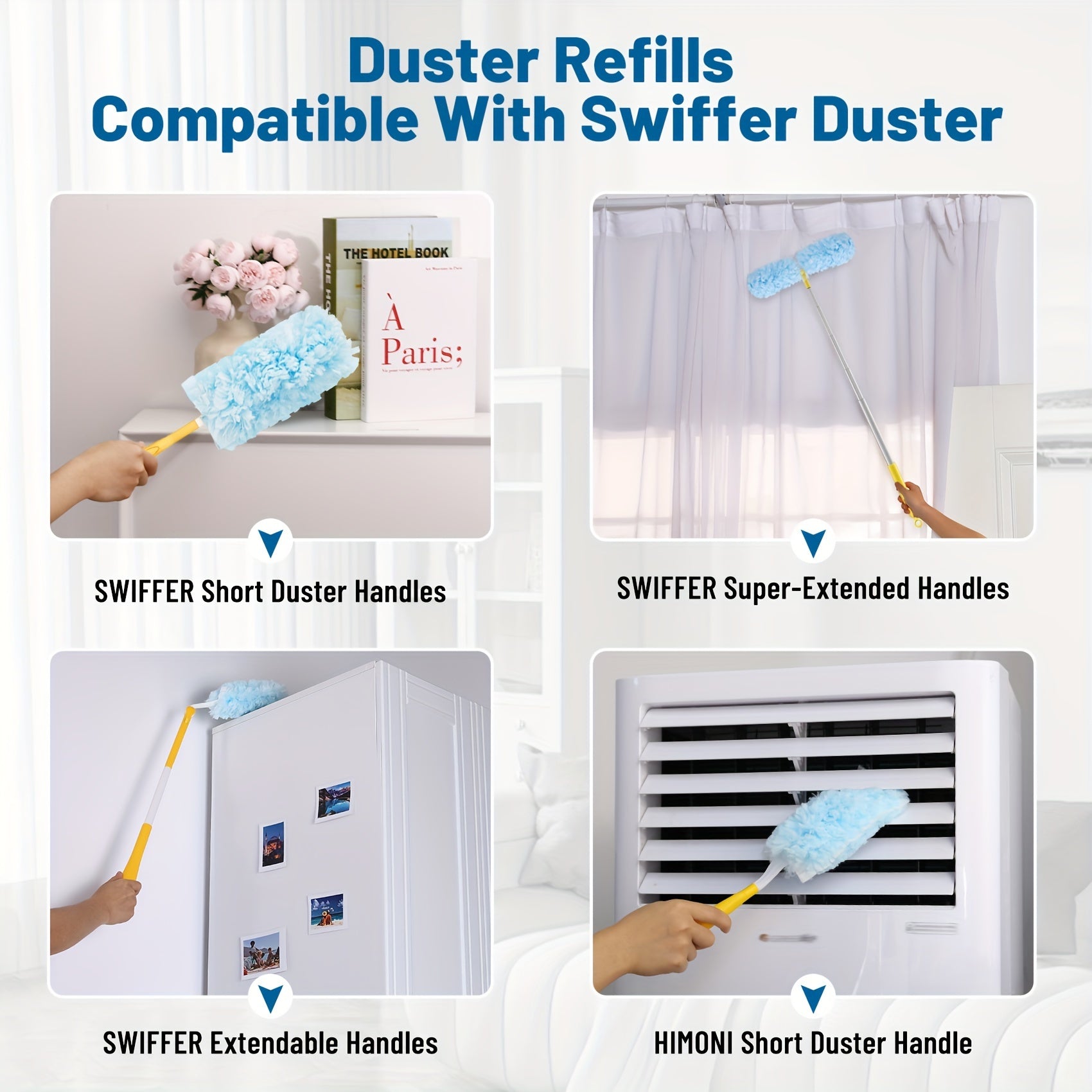 30 ta elektrostatik cho'kma tozalash matolari mebel, avtomobil, klaviatura uchun - ko'p funksiyali qo'l bilan tozalash cho'tkasi - kir yuvish, tozalash materiallari, chang yig'uvchi