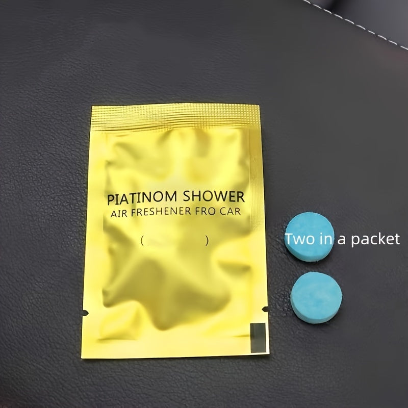 Avtomobil ventilyatori aromatizator tabletkalari, hidli hidi, to'ldiriladigan avtomobil hidi, 10 yoki 20 ta paket