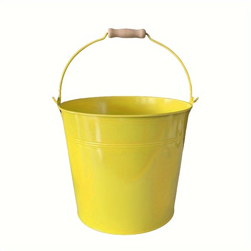 Heavy Duty Stainless Steel Bucket 25.4cm Galvanized Gold for Parties Weddings