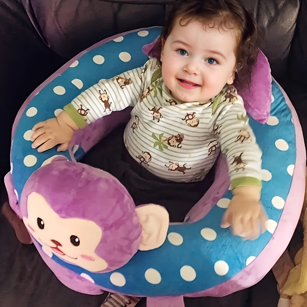 Support Pillow for Elderly with Elephant Design Cotton Breathable Softness Safety Strap