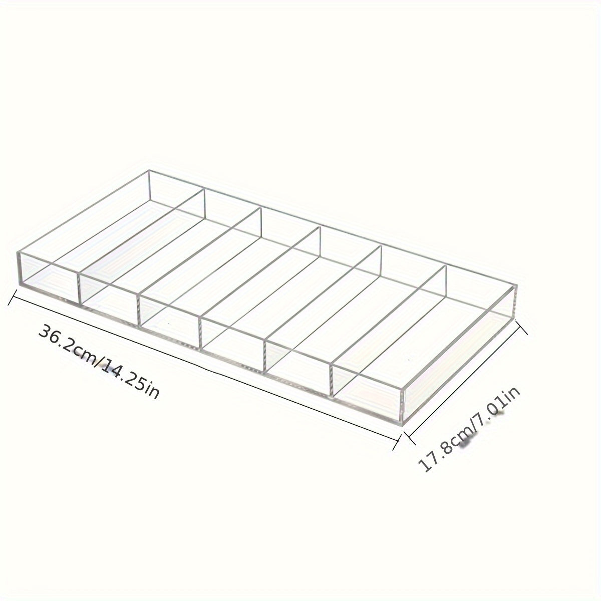 Acrylic Eyewear Organizer for 6 Pairs of Glasses Storage Box for Women
