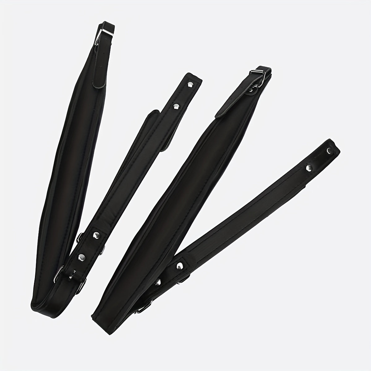 Adjustable Faux Leather Accordion Strap for 16-120 Bass Instruments Black