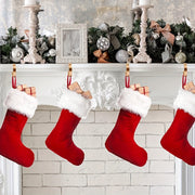 Set of 8 Adjustable Metal Stocking Holders Non-Slip Christmas Sock Hangers