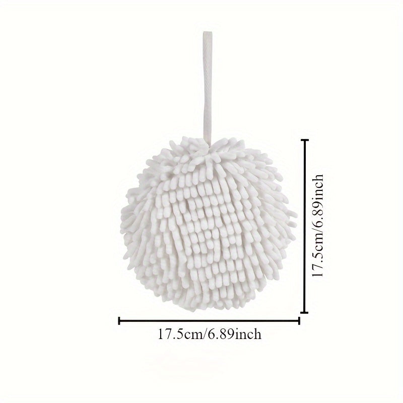 Two-Piece Chenille Hand Towels Absorbent Quick-Dry Kitchen Bathroom Cloths