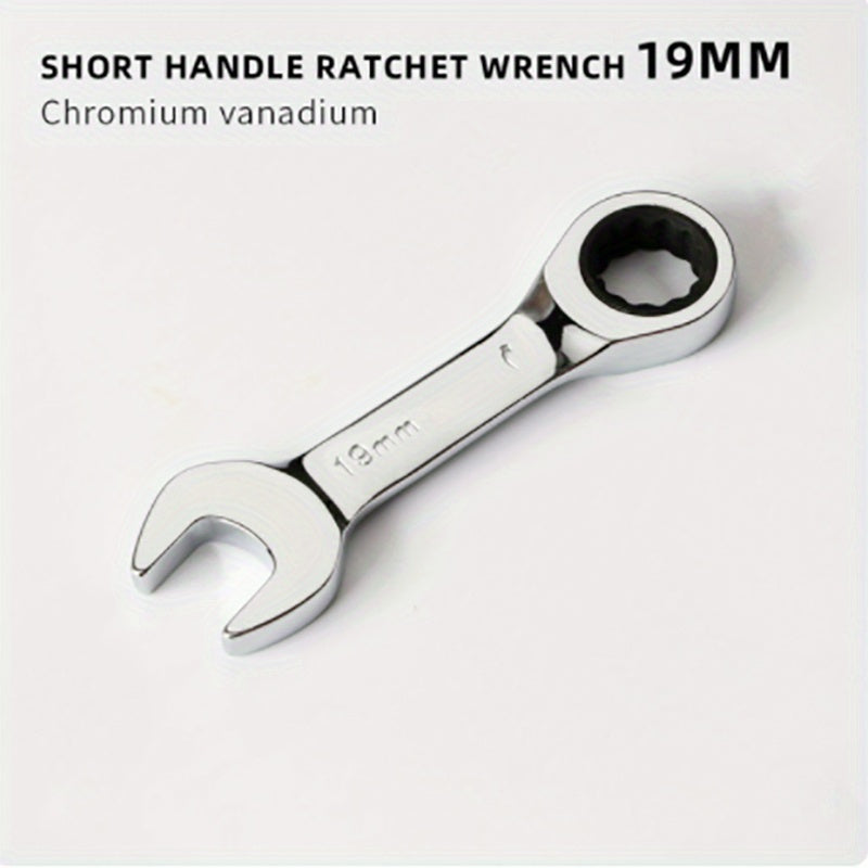 Reversible Combination Wrench 6mm-19mm Ratchet Socket Spanner Tool
