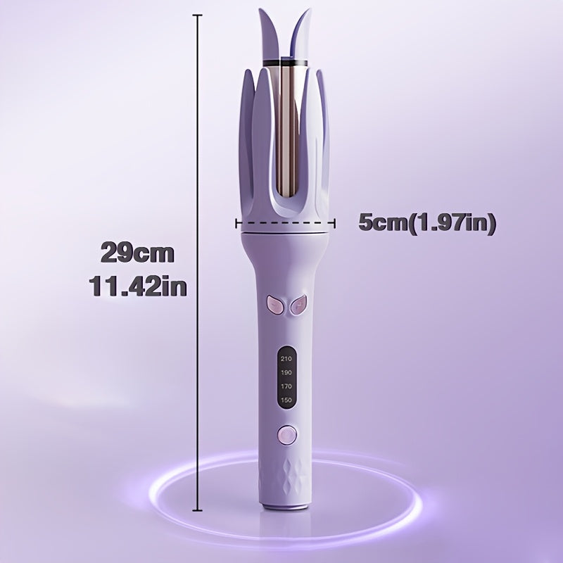 28mm Automatic Hair Curler with Negative Ion Technology and 4 Temperature Settings for Dry Hair
