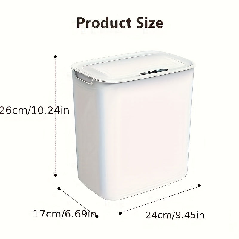 3.7-Gallon aqlli axlat qutisi, USB zaryadlash, avtomatik qopqoq, harakat sensori, oq