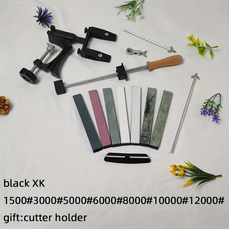 360° вращающийся точильный камень с фиксированным углом для быстрой заточки на кухне, прочный инструмент