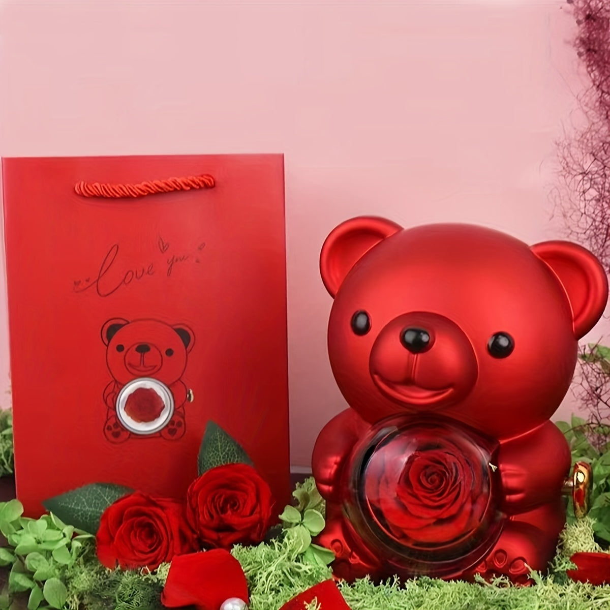 Abadiy sevgi sovg'asini bering, bizning Ikki Yurakli Olmos Pendanti bilan to'ldirilgan Rose Gift Box - Ona, Xotin, Qiz, Do'st uchun ideal zargarlik. Rojdestvo, Sevishganlar kuni, Yubileylar, Onalar kuni, Tug'ilgan kunlar, To'ylar va uchun mukammal.