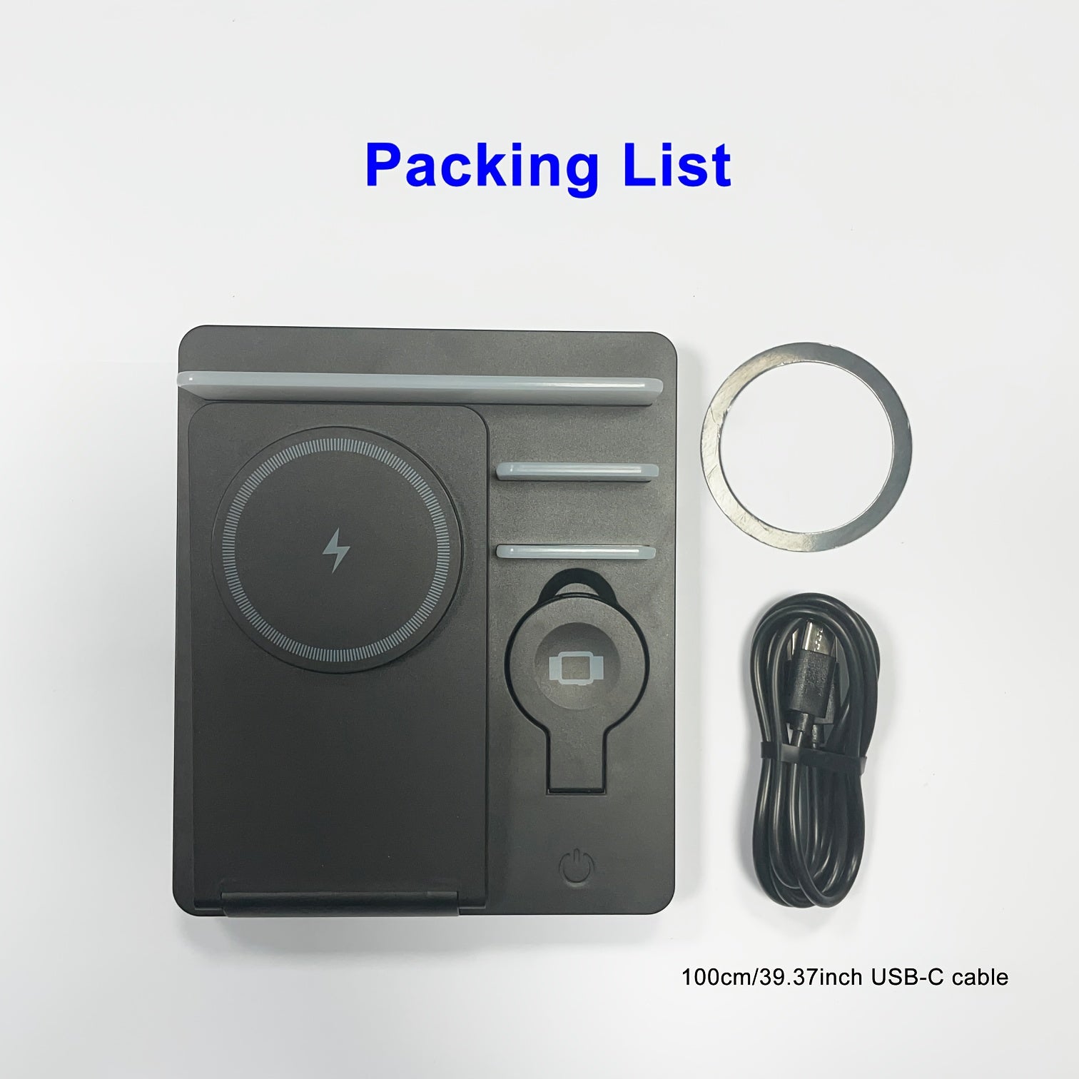 iPhone iPad Apple Watch AirPods Pro uchun 5-in-1 tezkor simsiz quvvatlantirish stantsiyasi