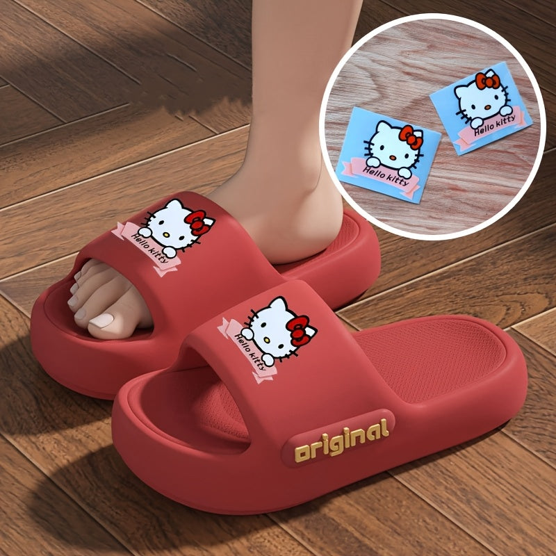 Girls Soft Foam Open-Toe Home Slippers with Non-Slip Sole