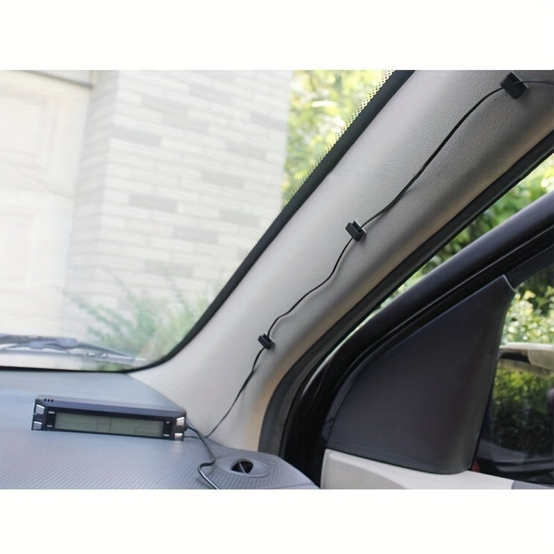 30 dona o'z-o'zini yopishtiradigan plastmassa avtomobil kliplari kabellarni boshqarish va tashkil qilish uchun