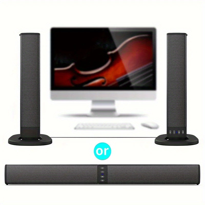 20W Wireless Surround Speakers for Home Theater and TV Use with Built-in Subwoofer