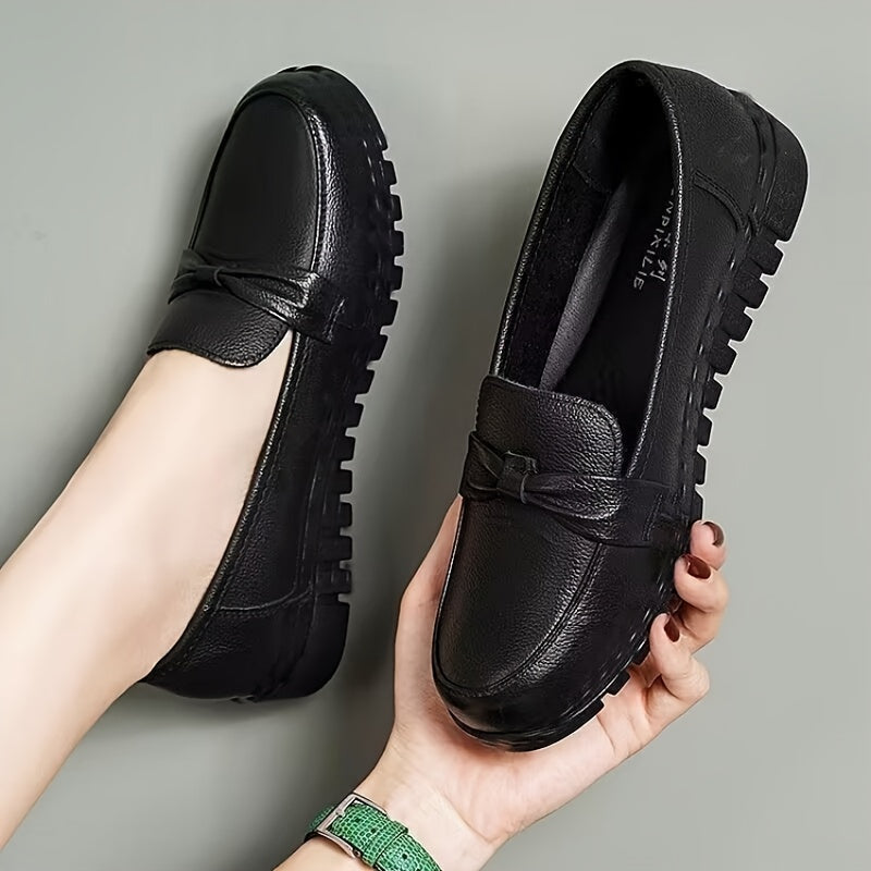 Women's Synthetic Cover Work Boots - Black Comfort For Long Hours