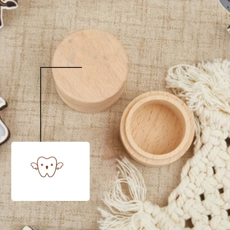 Personalized Wooden Tooth Fairy Box for Kids with Custom Name Rustic Keepsake Container