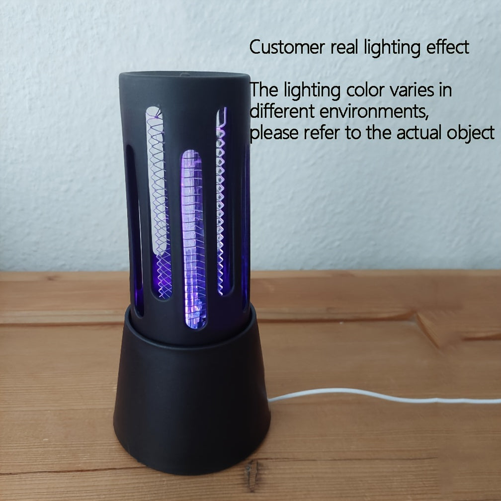 Elektr moskita o'ldiruvchi, zararkunanda qutqaruvchi, USB ulanishi bilan, ko'k va binafsha nur bilan uy va lager uchun.