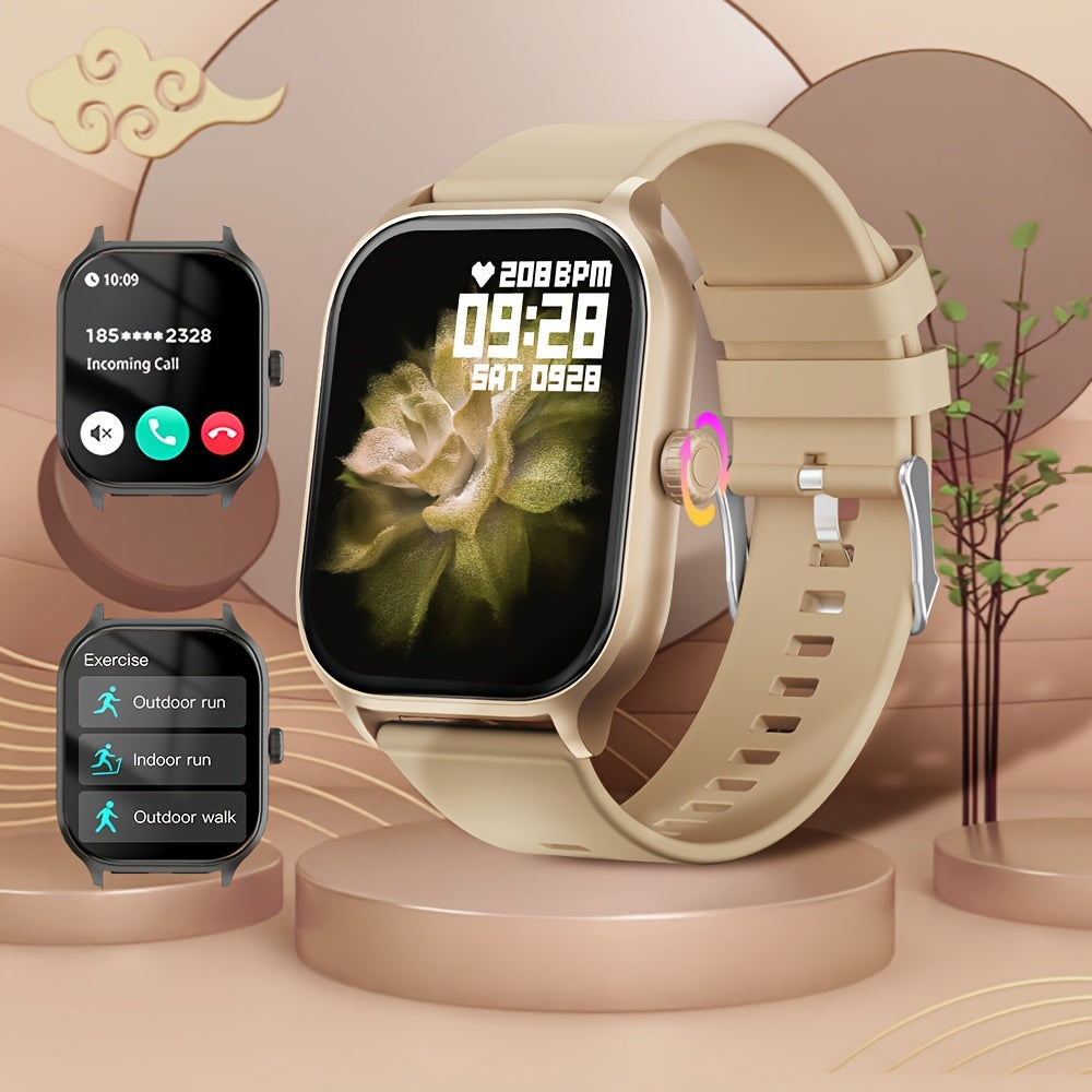 Женские умные часы с 2,01-дюймовым сенсорным экраном, Bluetooth-звонками и фитнес-трекером с более чем 100 спортивными режимами