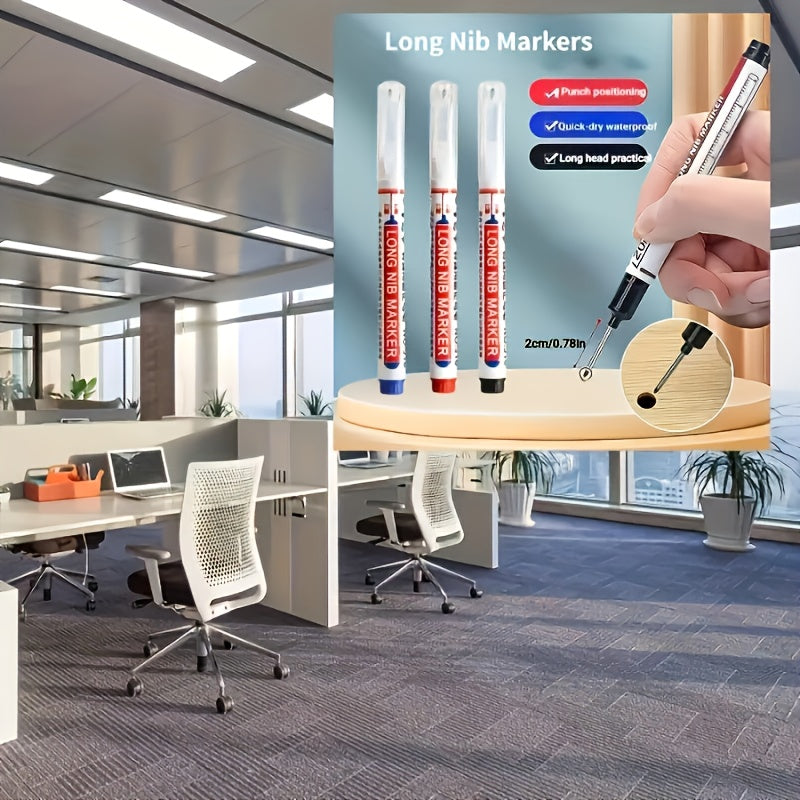 15pcs Oil-Based Carpenter's Marking Pens for Wood Ceramic Bathroom