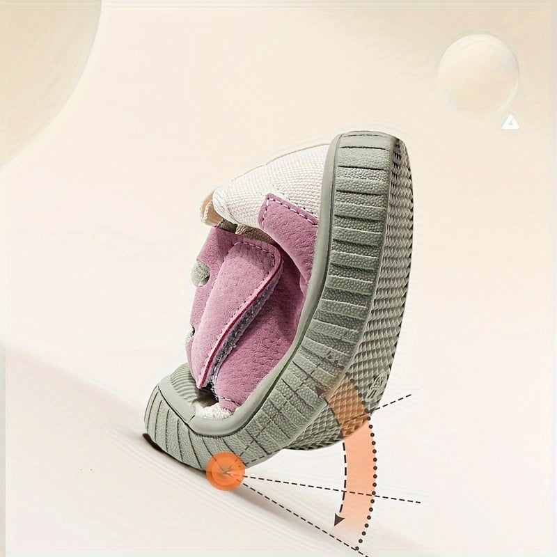 Kids Canvas Shoes Boys Girls Breathable Non-Slip Low Top Rubber Sole