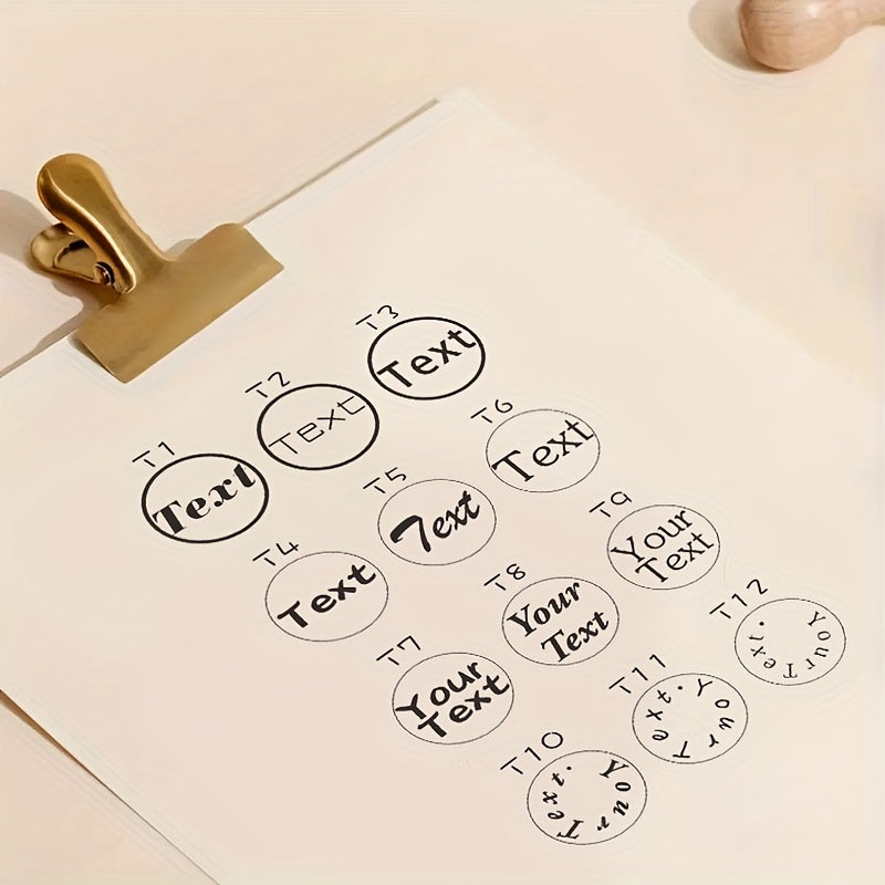 Ofis va maktab uchun shaxsiylashtirilgan dumaloq ABS muhr