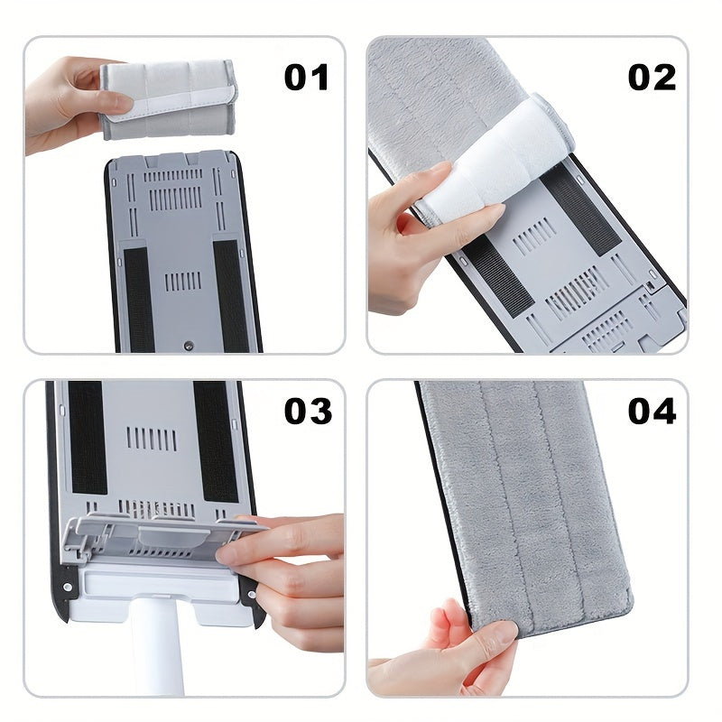 Ultimate Mop and Bucket Set with 2 Pads, Extendable Handle, Dual-Sided Scraper