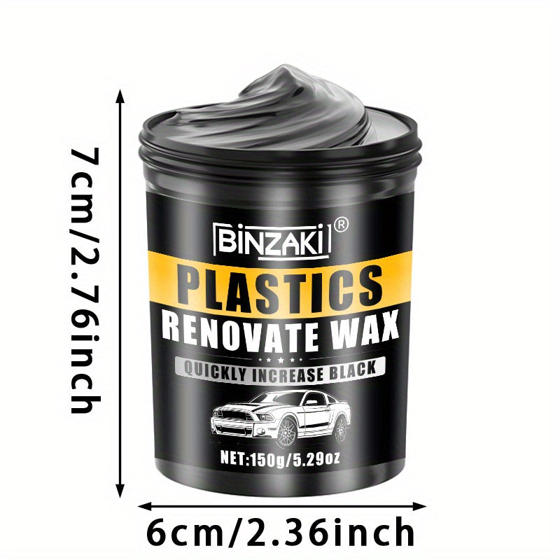 Plastic Restorer for Car Bumpers and Dashboards Deep Gloss Black