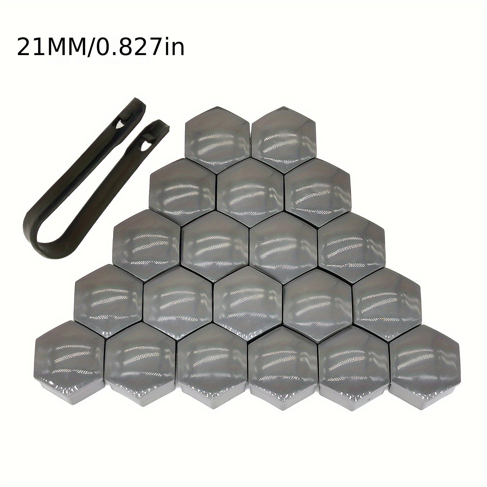 20 Pieces Automotive Wheel Hub Decorative Caps Polycarbonate Dustproof Rustproof 17mm 19mm 21mm