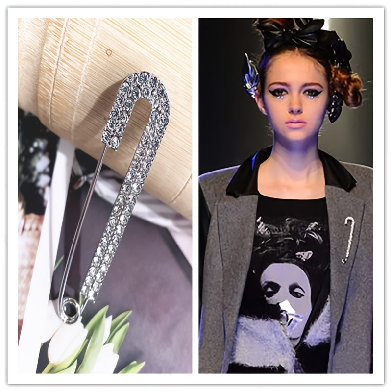 Qoziq uchun sun'iy marjonlar va kristallar bilan 5 ta bo'lakli brosh seti va aksessuarlar