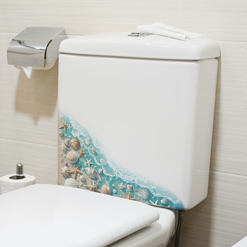 Qirgʻovul mavzusidagi hojatxona qopqogʻi decal yulduz baliq, konch shell, hojatxona devor stikerlari, Rojdestvo va Hallowe'en uchun