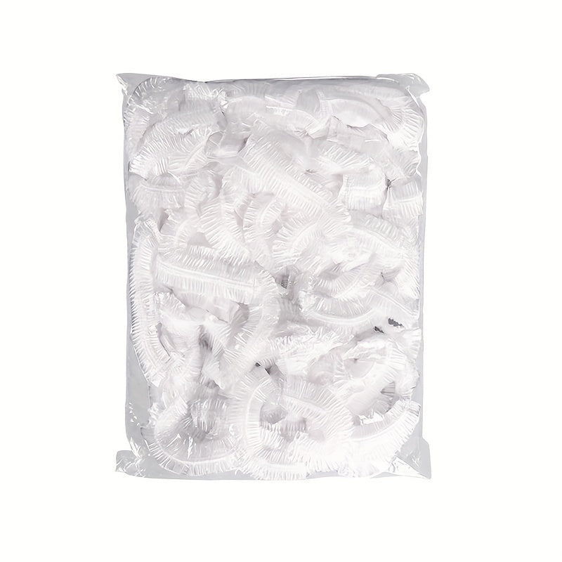 1 PACK 100 ta Rangli Plastik Qopqoq - Oziq-ovqat Sifatidagi PE Plyonka Sumkalari, Idish Qopqog'i, Qolgan Oziq-ovqat uchun Elastik Qopqoq, Bir Martalik Idish Qopqog'i - Oziq-ovqatni Yangilash va Xavfsiz Saqlash uchun Oshxona Ta'minotlari