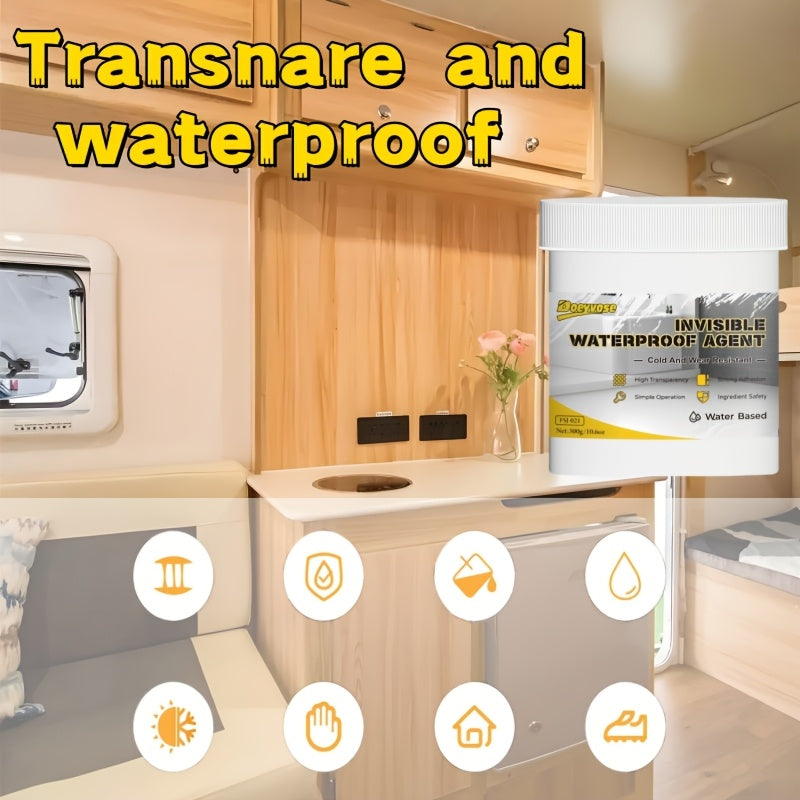 Sellador impermeable invisible para superficies techo, suelo, ventana, fregadero, ducha, autocaravanas