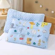 Children's Reversible Pillow with Bean Down Filling for Comfort