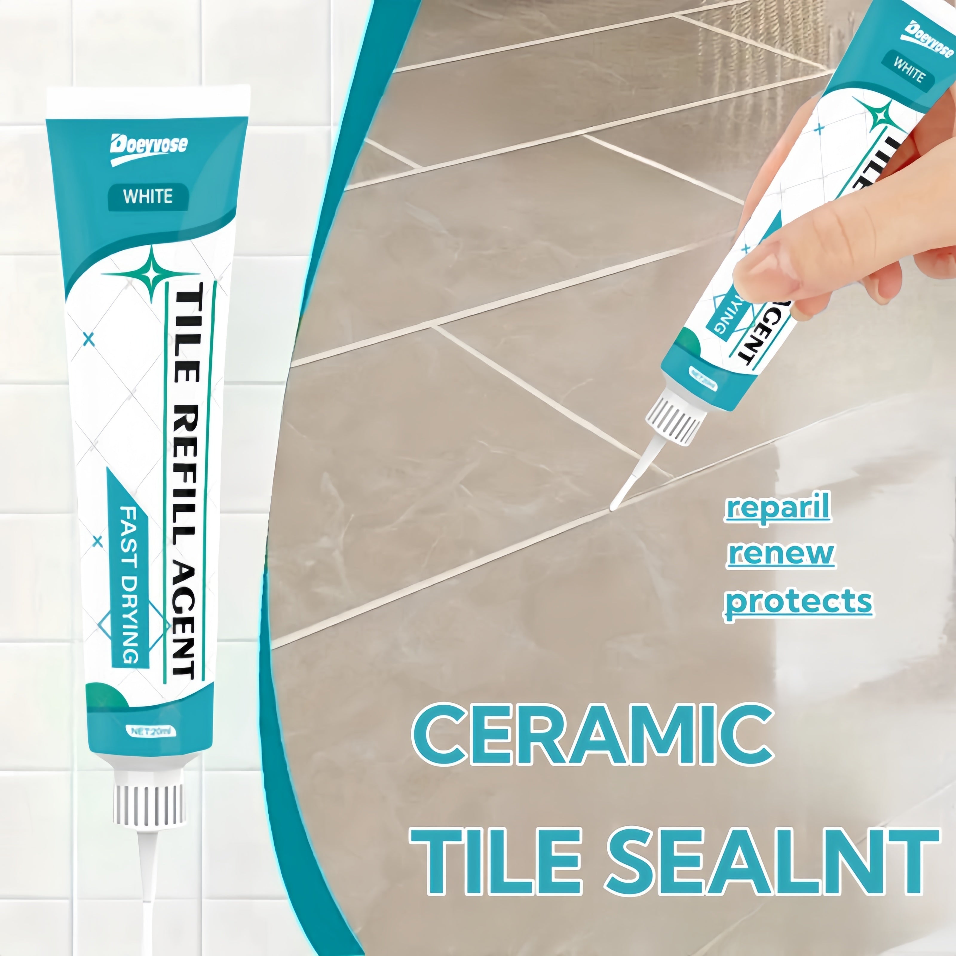 Multipurpose Transparent RV Sealant for Kitchen Bathroom Windows Tiles