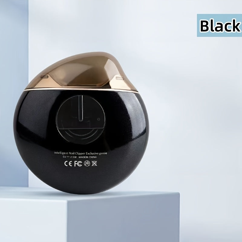 Electric Nail Clipper and Foot File USB Rechargeable Dual Speed Automatic Trimmer for Men Women Travel Compact White Black Pink