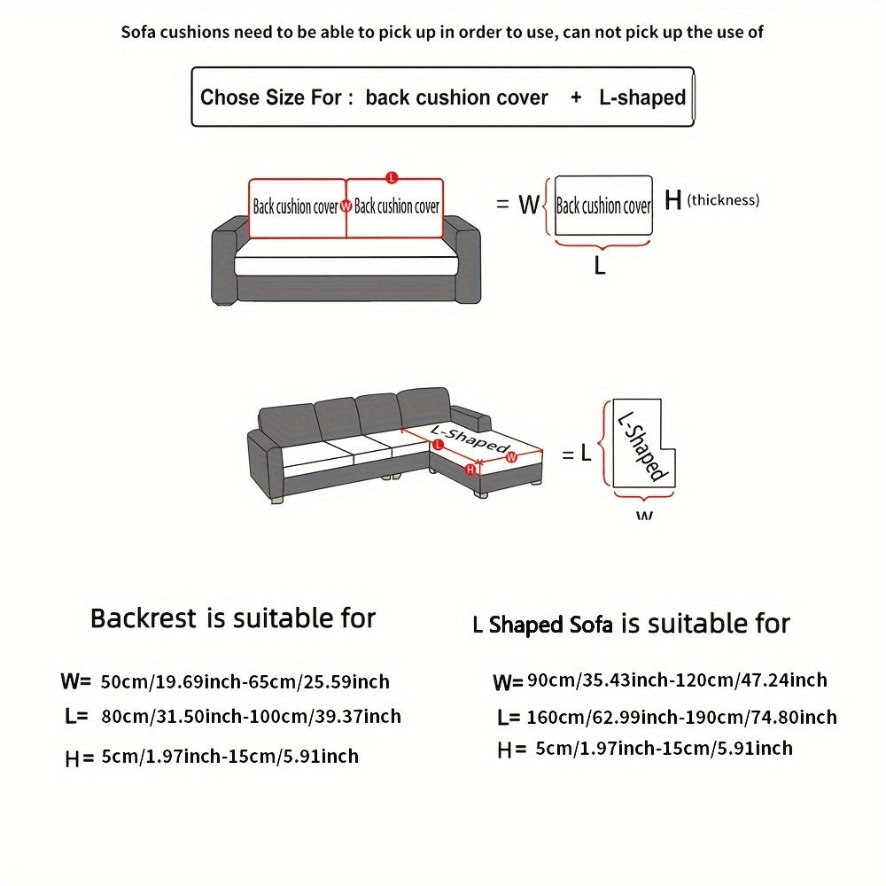 Универсальный комплект чехлов для подушек дивана для одно-, двух-, трех- и четырехместных диванов. Классический стиль, машинная стирка, защита ткани, мягкий материал, без украшений и принтов, вес ткани 250-300 г.