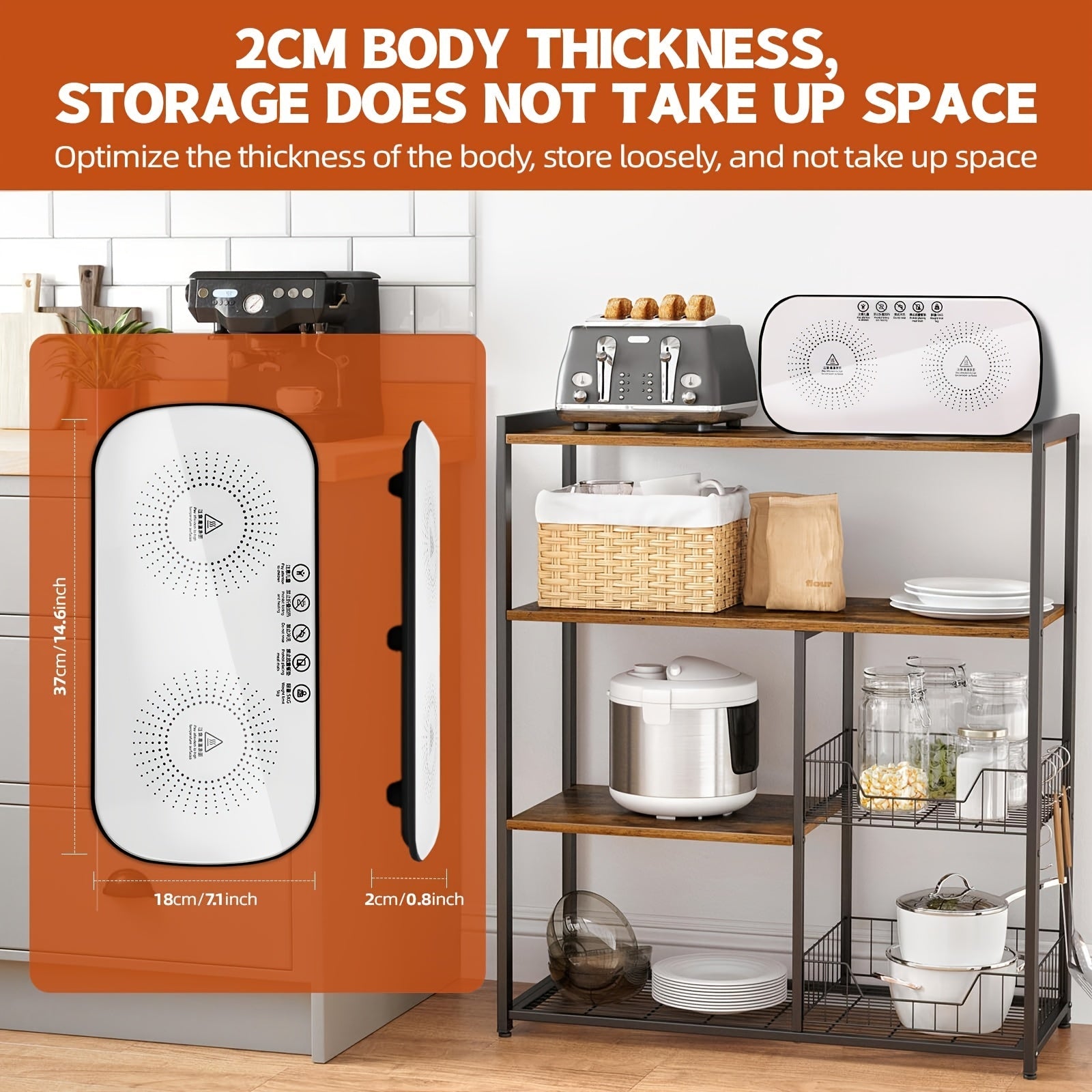 2 Pack Food Warmer with Electric Warming Tray and Graphene Heating Film for Fast Heating