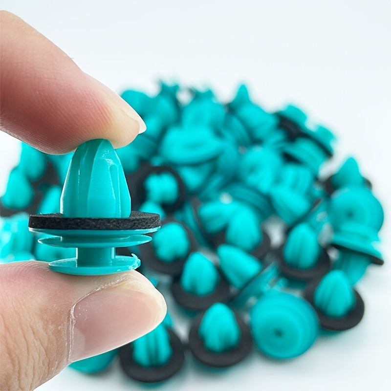 50/100 Pcs Car Door Panel Clips Black White ABS Resin Fasteners Rivets Bumper Clips