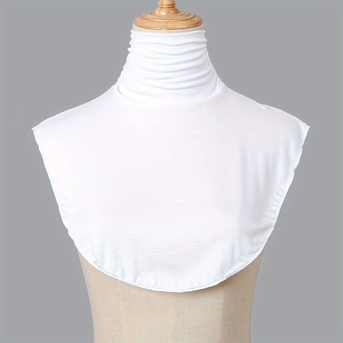 Women's Turtleneck Dickie Faux Collar Layered Warm Thin Cozy Modal