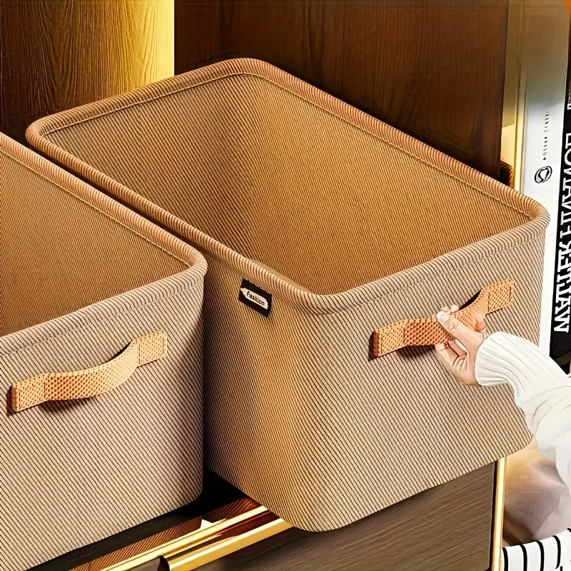 Fabric Storage Baskets for Closet Shelf Office Dorm Organizers for Clothing and Home Organization
