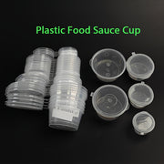 15 ta qopqog'li, 2 oz, BPA-siz, bir martalik plastmassa stakanlar to'plami, souslar, salatlar va bayramlar uchun