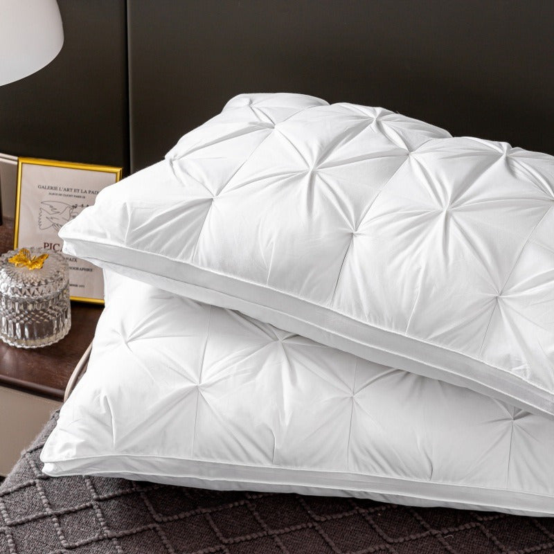 Soft Knit Massage Neck Pillow Set Adjustable Ergonomic Support Removable Cover