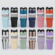 30oz Insulated Stainless Steel Water Bottle with Seal Lid BPA Free for Sports and Travel