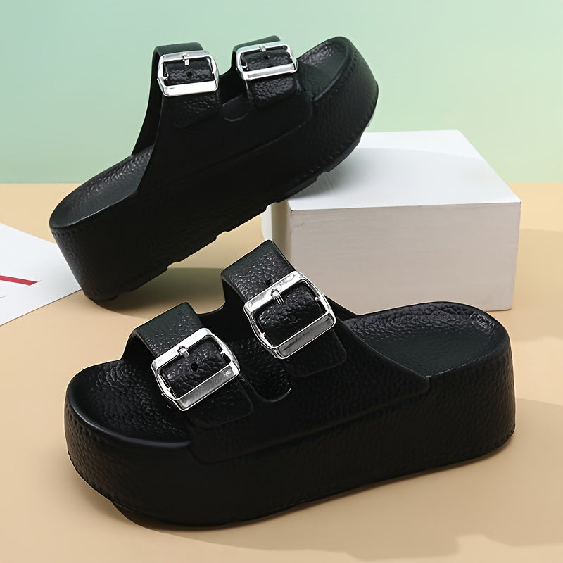 Туфли на пляжную обувь EVA с толстой подошвой для женщин, платформенные, без застежки, с открытым носком, противоскользящие, износостойкие