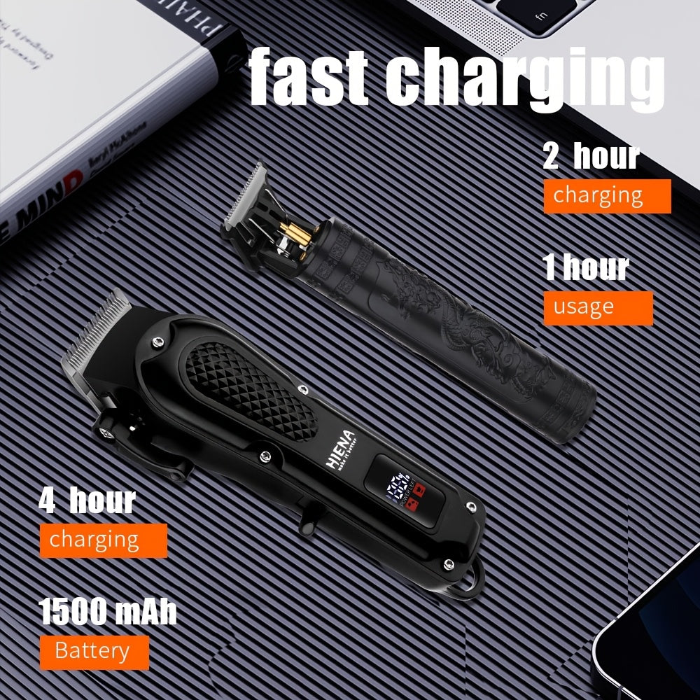 Cortapelos profesional para hombres inalámbrico con batería de litio recargable por USB 1500mAh regalo