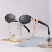 Sports Style Glasses with Anti-Reflective Lenses Durable PC Frame and Eyewear Chain